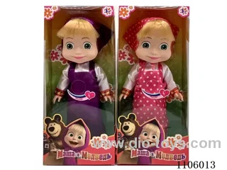 New body vinyl 14 "Martha and Bear Doll oil eye with Martha theme song