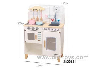 WOODEN WHITE KITCHEN IN COLOR BOX