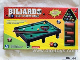 Solid billiard set