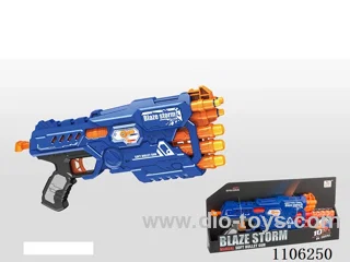 Soft gun (5 small round head bullets &5 large round head bullets)