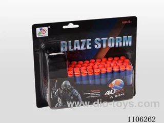 Strap + bullet (20-pellet round head bullet & 20-pellet suction cup bullet)