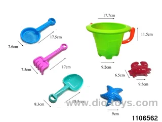 6pcs beach toy in Net bag