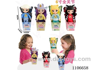 6-inch 12-joint NANA doll (4 mixed, single)