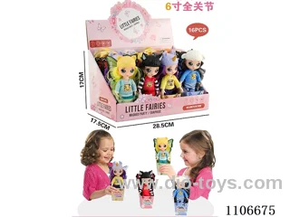 6-inch 12-joint NANA doll (4 models mixed,16 pieces)