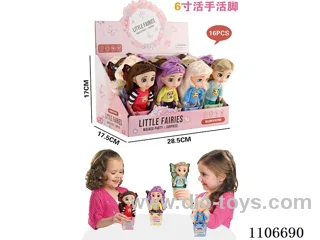 6-inch Walking hand and foot emoji doll (4 mixed,16 pieces)