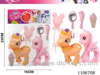 2 horses + comb mirror