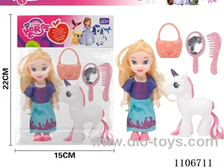 Princess + Unicorn/Comb Mirror