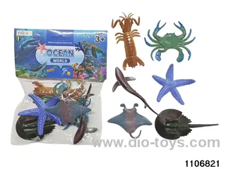 Marine Animal Set in PP bag with header
