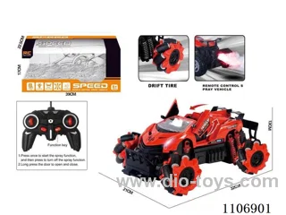 rc car with spray
