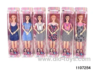 11 inch 9 joint Barbie in window box