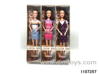 11 inch 9 joint Barbie in window box