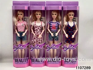 11 inch 9 joint Barbie in window box