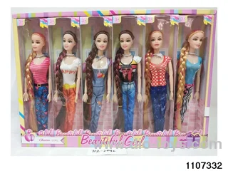 11 inch 9 joint Barbie in window box