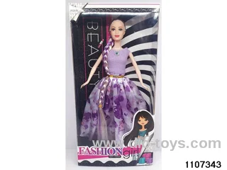 11.5 inch 5 joint Barbie in window box
