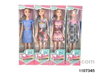 11 inch 6 joint Barbie in window box