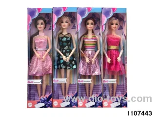 11 inch 9 joint Barbie in window box