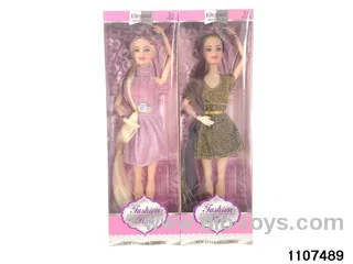 11 inch 9 joint Barbie in window box
