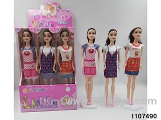 11-INCH FULL-BODY BARBIE FASHION SKIRT (3 MIXED SETS) 12 PIECES
