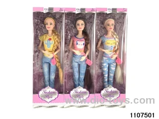 11 inch 9 joint Barbie in window box