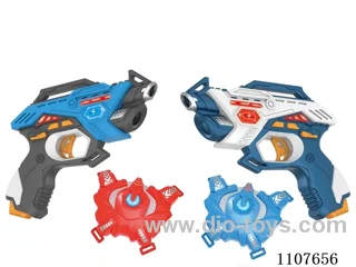 Blue battle gun + White Battle Gun + double vest