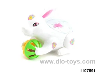 Lighted Rabbit with Pulled Strings in opp bag
