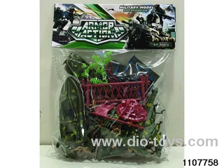 Military suits in PVC bag