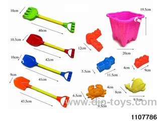 10pcs beach toy in Net bag