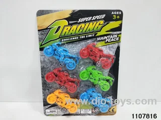 6pcs sliding motorbike in Blister card