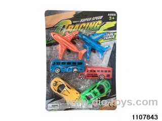 Rollback Airplane Bus Car in Blister card
