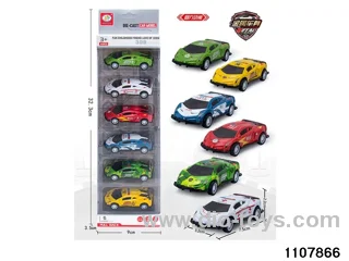 Pull Back Alloy Car (6pcs) in window box