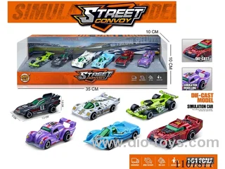 1:64 sliding alloy car 6PCS