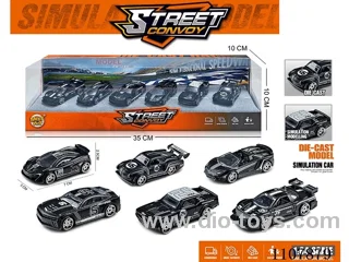 1:64 sliding alloy car 6PCS