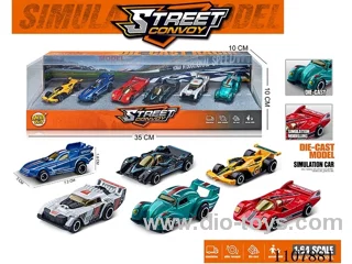 1:64 sliding alloy car 6PCS