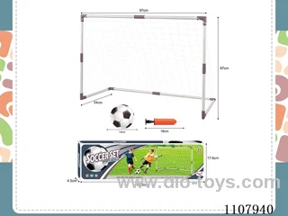 Single soccer gate set
