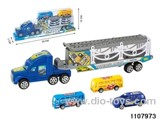 inertial tractor-trailer in PVC cover