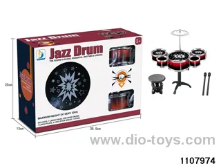 Electroplated Jazz Drums in display box