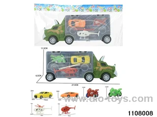 Scooter Dinosaur Storage Vehicle Set in opp bag