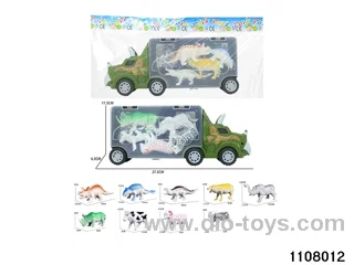 Scooter Dinosaur Storage Vehicle Set in opp bag
