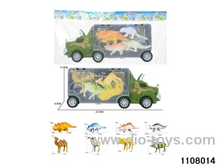 Scooter Dinosaur Storage Vehicle Set in opp bag