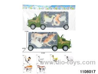 Scooter Dinosaur Storage Vehicle Set in opp bag
