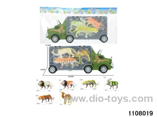 Scooter Dinosaur Storage Vehicle Set in opp bag
