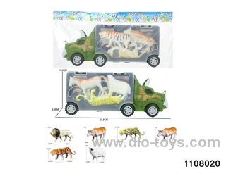 Scooter Dinosaur Storage Vehicle Set in opp bag