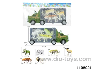 Scooter Dinosaur Storage Vehicle Set in opp bag