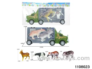 Scooter Dinosaur Storage Vehicle Set in opp bag