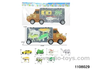 Scooter Dinosaur Storage Vehicle Set in opp bag