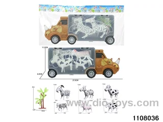 Scooter Dinosaur Storage Vehicle Set in opp bag
