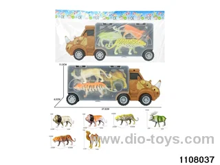 Scooter Dinosaur Storage Vehicle Set in opp bag
