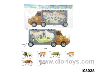 Scooter Dinosaur Storage Vehicle Set in opp bag