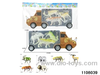Scooter Dinosaur Storage Vehicle Set in opp bag