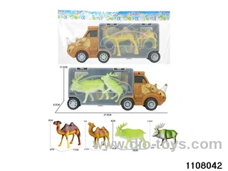 Scooter Dinosaur Storage Vehicle Set in opp bag